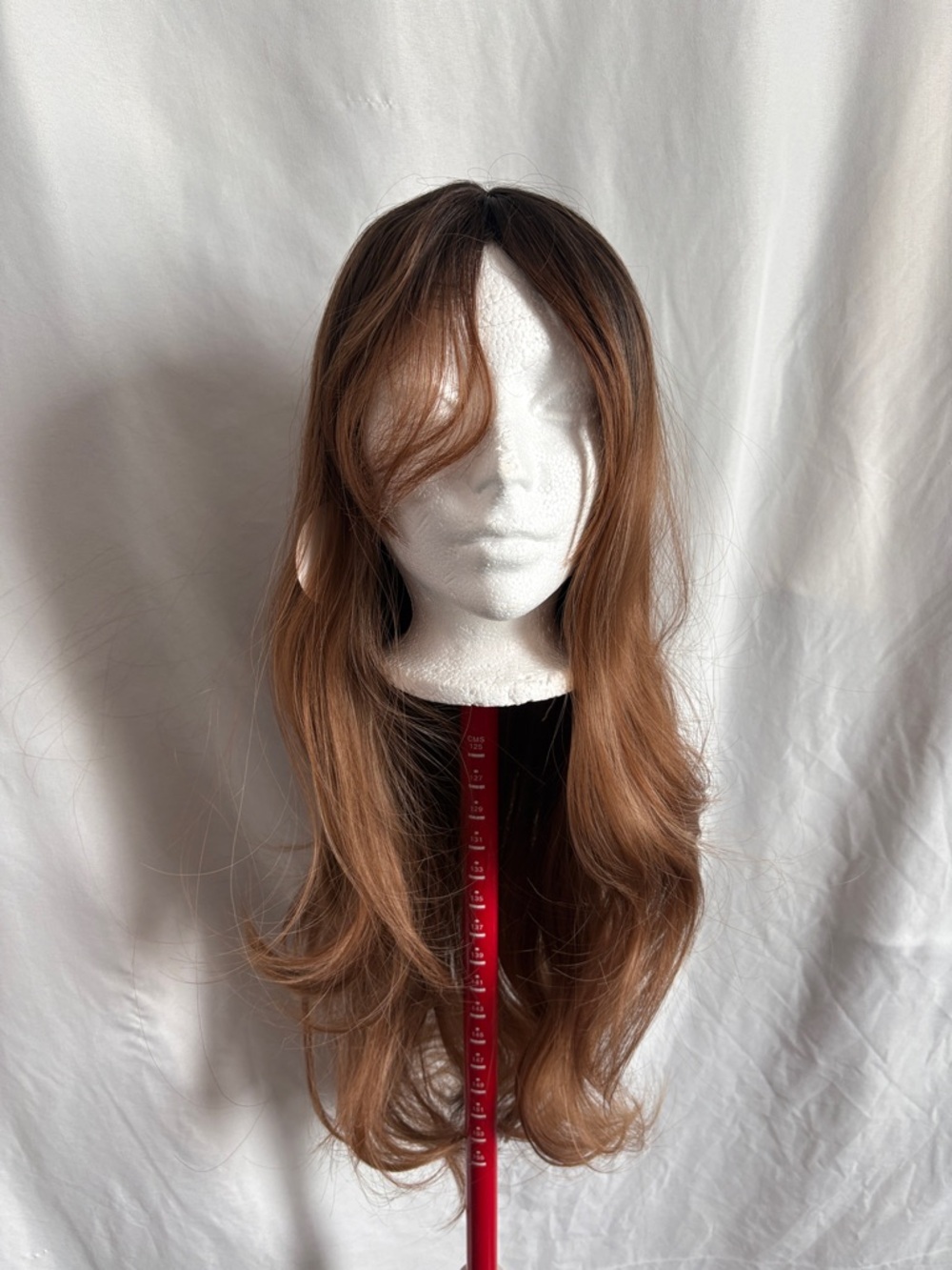 Long Wavy Brown Women's Wig with Subtle Layers